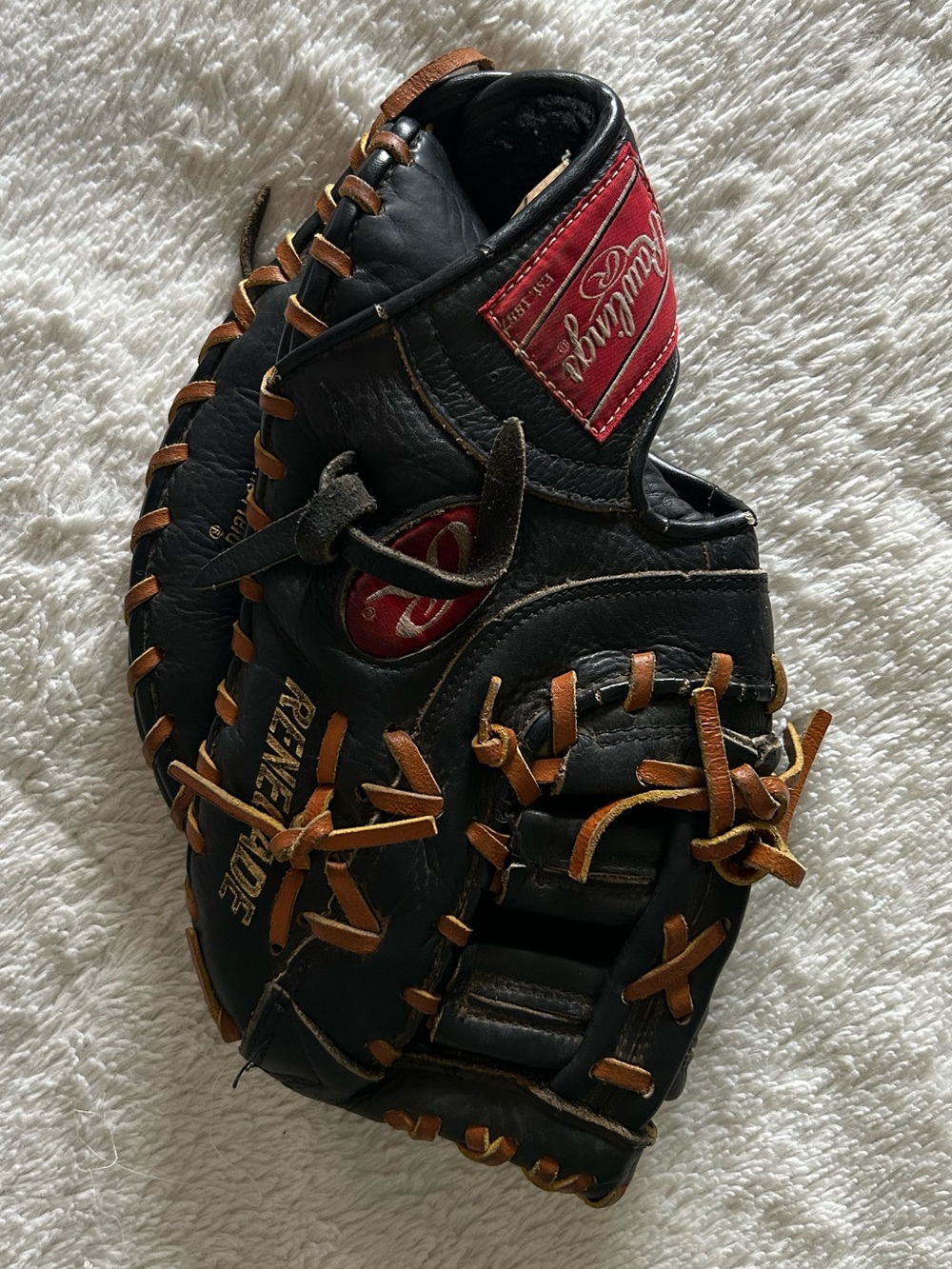 Rawlings RENEGADE BB/SB First Base Right Hand Throw Black Size 12” - Picture 5 of 6